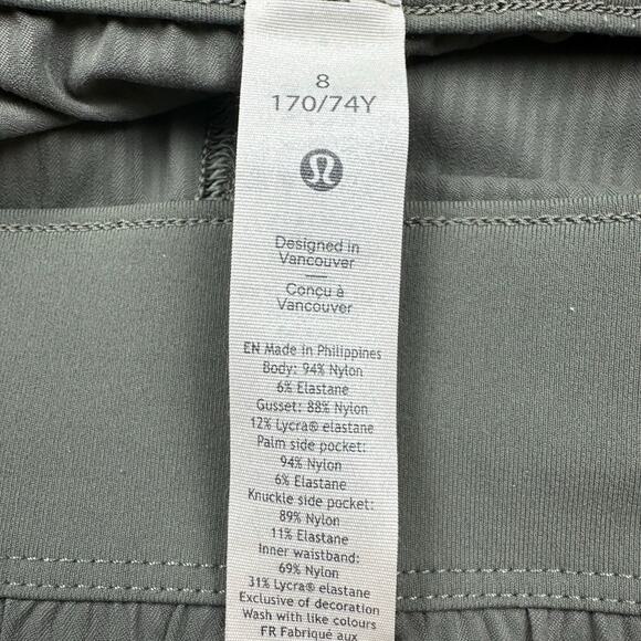 Lululemon Beyond The Studio Crop Pants Womens 8 Grey Sage Comfort Active Casual - Picture 7 of 13